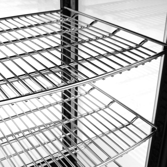 Turbo Air - 17" Diamond Show Case Glass Sided Pass-Thru Countertop Display Refrigerator - CRT-77-2R-N (ETA 5-6 Weeks)