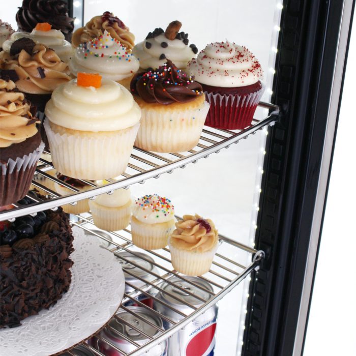 Turbo Air - 17" Diamond Show Case Glass Sided Pass-Thru Countertop Display Refrigerator - CRT-77-2R-N (ETA 5-6 Weeks)