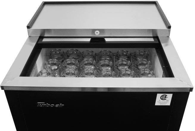 Turbo Air - 24.7" Super Deluxe Glass Chiller & Froster with 1 Black Lid - TBC-24SB-GF-N6 (ETA 5-6 Weeks)