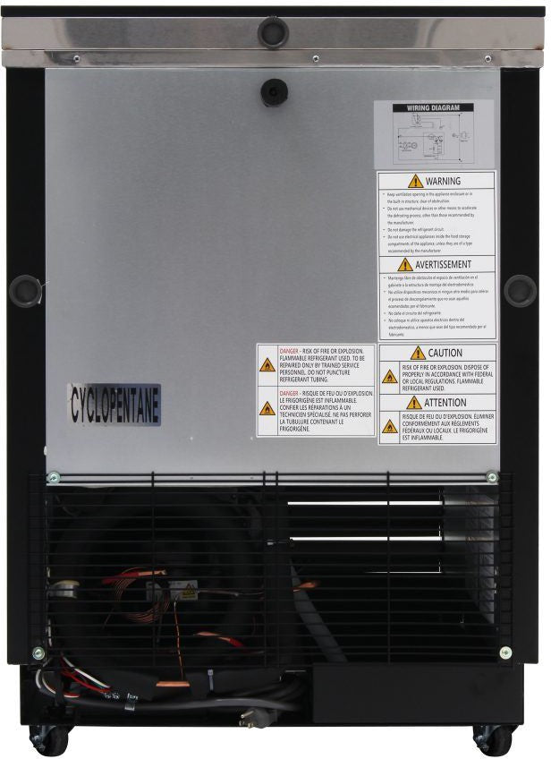 Turbo Air - 24.7" Super Deluxe Glass Chiller & Froster with 1 Black Lid - TBC-24SB-GF-N6 (ETA 5-6 Weeks)