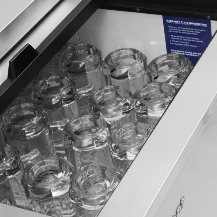 Turbo Air - 24.7" Super Deluxe Glass Chiller & Froster with 1 Stainless Steel Lid - TBC-24SD-GF-N6 (ETA 5-6 Weeks)