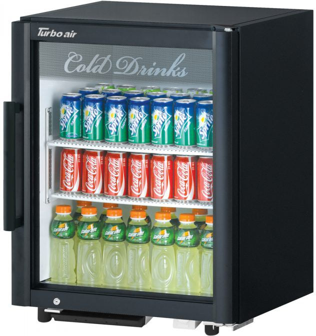Turbo Air - 25" Super Deluxe Black Countertop Display Refrigerator with Swing Door - TGM-5SDB-N6 (ETA 5-6 Weeks)