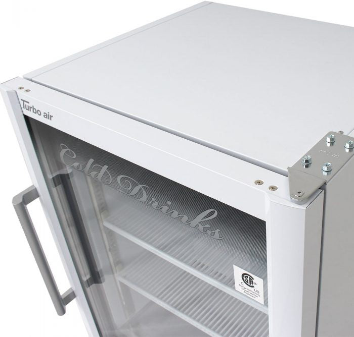 Turbo Air - 25" Super Deluxe White Countertop Display Refrigerator with Swing Door - TGM-5SDW-N6 (ETA 5-6 Weeks)