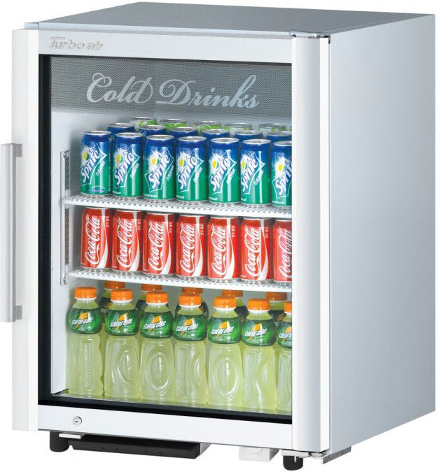 Turbo Air - 25" Super Deluxe White Countertop Display Refrigerator with Swing Door - TGM-5SDW-N6 (ETA 5-6 Weeks)