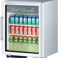 Turbo Air - 25" Super Deluxe White Countertop Display Refrigerator with Swing Door - TGM-5SDW-N6 (ETA 5-6 Weeks)