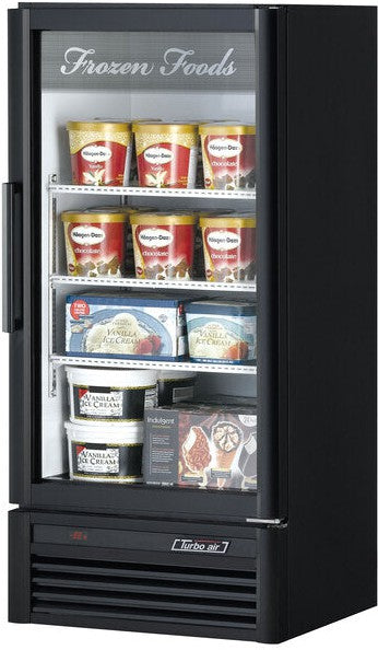 Turbo Air - 25.75" Black Swing Glass Merchandiser Door Freezer - TGF-10SDB-N (ETA 5-6 Weeks)