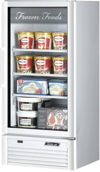 Turbo Air - 25.75" White Swing Glass Merchandiser Door Freezer - TGF-10SDW-N (ETA 5-6 Weeks)