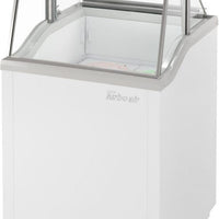 Turbo Air - 26" White Low Curved Glass Ice Cream Dipping Cabinet - TIDC-26W-N (ETA 5-6 Weeks)