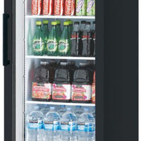 Turbo Air - 27" Black Refrigerated 1 Swing Glass Door Merchandiser - TGM-23SDHB-N6 (ETA 5-6 Weeks)