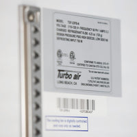 Turbo Air - 27" Black Swing Door Freezer with LED Side Panel - TGF-23F(B)-N (ETA 5-6 Weeks)