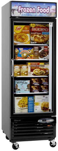 Turbo Air - 27" Black Swing Door Freezer with LED Side Panel - TGF-23F(B)-N (ETA 5-6 Weeks)