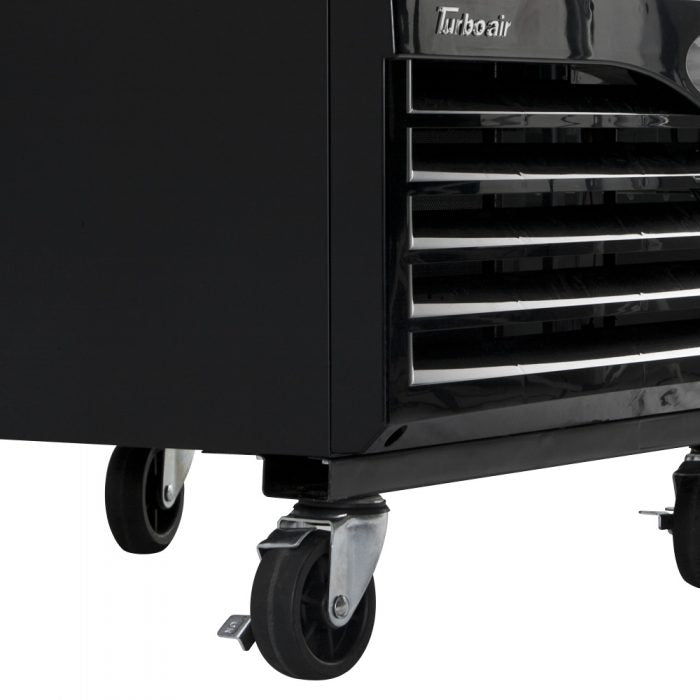 Turbo Air - 27" Black Swing Door Freezer with LED Side Panel - TGF-23F(B)-N (ETA 5-6 Weeks)