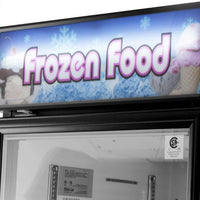 Turbo Air - 27" Black Swing Door Freezer with LED Side Panel - TGF-23F(B)-N (ETA 5-6 Weeks)