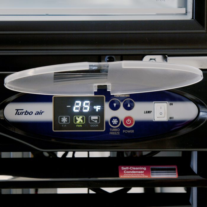 Turbo Air - 27" Black Swing Door Freezer with LED Side Panel - TGF-23F(B)-N (ETA 5-6 Weeks)