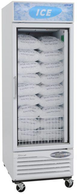 Turbo Air - 27" White One-Section Standard Glass Door Ice Merchandiser - TGIM-23W-N (ETA 5-6 Weeks)