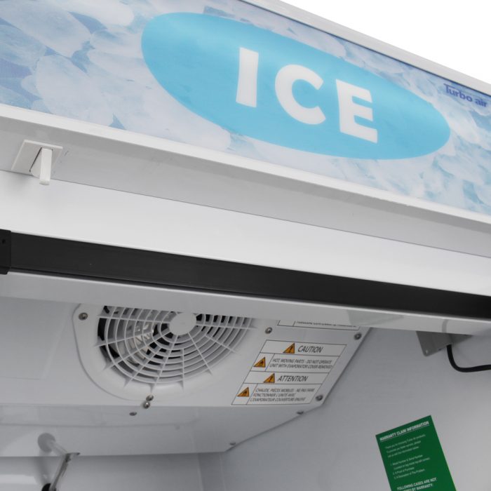 Turbo Air - 27" White One-Section Standard Glass Door Ice Merchandiser - TGIM-23W-N (ETA 5-6 Weeks)