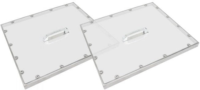 Turbo Air - 27.3" 2-Piece Clear Polycarbonate Pan Cover Set for JBT-60 - PC-60J (ETA 5-6 Weeks)
