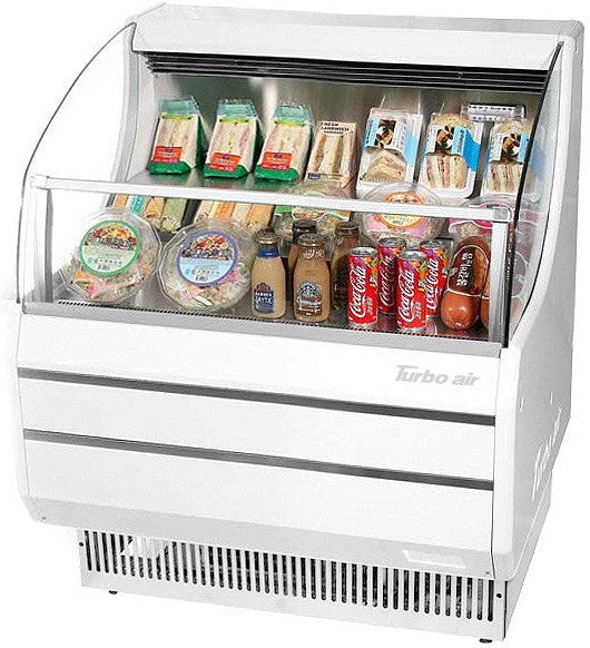 Turbo Air - 28" White Slim Line Horizontal Air Curtain Display Case - TOM-30SW-N (ETA 5-6 Weeks)