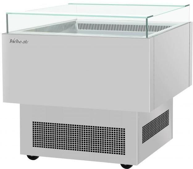 Turbo Air - 30" Silver Open Display Sandwich & Cheese Merchandiser with Single Pane Tempered Glass - TOS-30PN-S (ETA 5-6 Weeks)