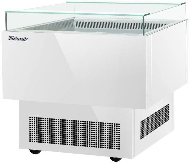 Turbo Air - 30" White Open Display Sandwich & Cheese Merchandiser with Single Pane Tempered Glass - TOS-30PN-W (ETA 5-6 Weeks)