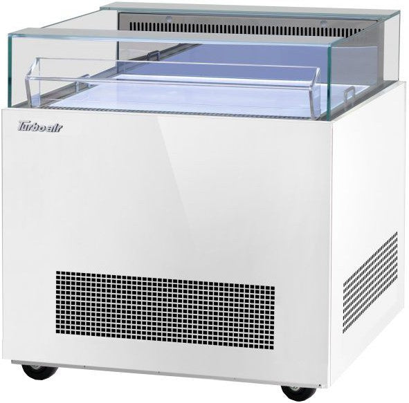 Turbo Air - 30" White Sandwich & Cheese Open Display Merchandiser with Horizontal Air Curtain - TOS-30NN-W (ETA 5-6 Weeks)