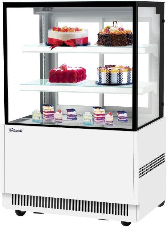 Turbo Air - 35.4" White Straight Glass Refrigerated Bakery Display Case - TBP36-54NN-W (ETA 5-6 Weeks)