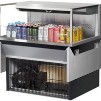 Turbo Air - 35.6" Silver Low Profile Drop-In Horizontal Open Display Case - TOM-36L-UF-S-1SI-N (ETA 5-6 Weeks)