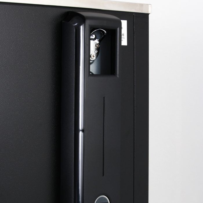 Turbo Air - 36" Black Bottle Cooler with 1 Lid - TBC-36SB-N6 (ETA 5-6 Weeks)