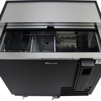 Turbo Air - 36" Black Bottle Cooler with 1 Lid - TBC-36SB-N6 (ETA 5-6 Weeks)