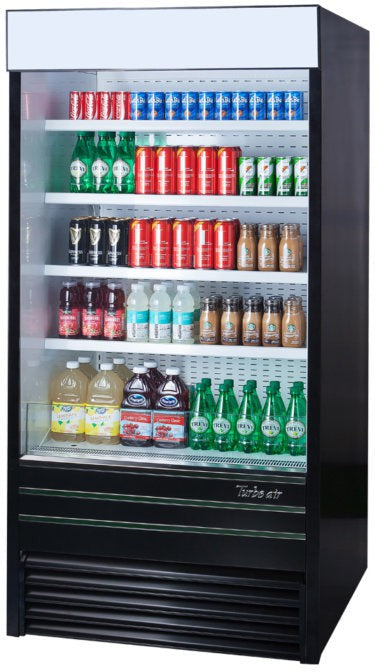 Turbo Air - 36" Black Vertical Air Curtain Merchandiser - TOM-36EB-N (ETA 5-6 Weeks)