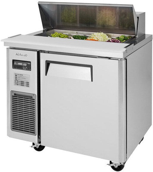 Turbo Air - 36" Side Mount Compressor Refrigerated Sandwich Prep Table with 1 Door - JST-36-N (ETA 5-6 Weeks)