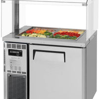 Turbo Air - 36" Stainless Steel Refrigerated Buffet Display Table With One Solid Door - JBT-36-N (ETA 5-6 Weeks)