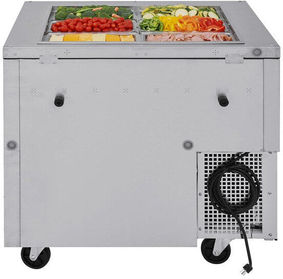 Turbo Air - 36" Stainless Steel Refrigerated Buffet Display Table With One Solid Door - JBT-36-N (ETA 5-6 Weeks)