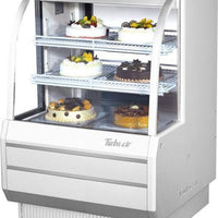 Turbo Air - 36.5" White Refrigerated Curved Glass Bakery Display Case - TCGB-36-W-N (ETA 5-6 Weeks)