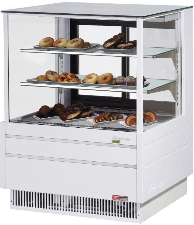 Turbo Air - 36.5" White Refrigerated Straight Front Bakery Display Case - TCGB-36UF-DR-W (ETA 5-6 Weeks)