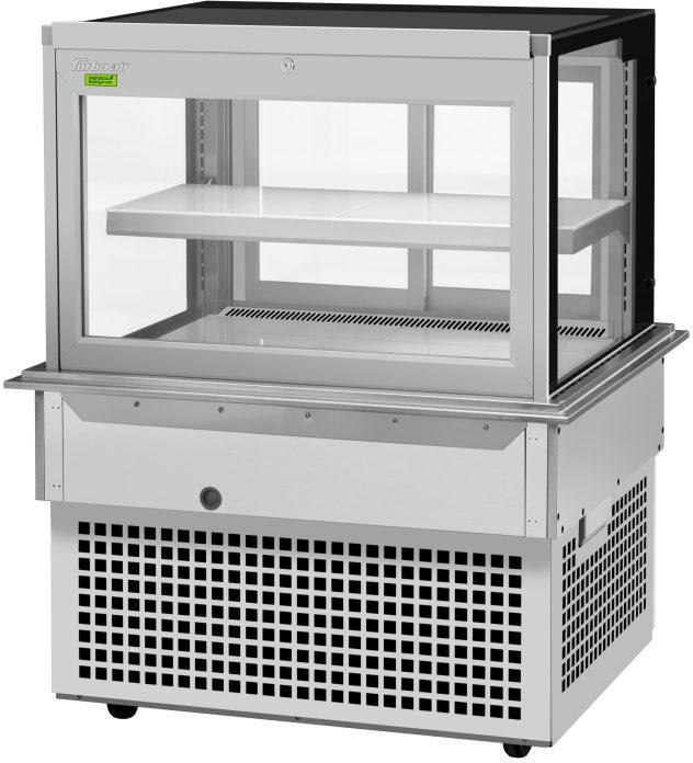 Turbo Air - 38.2" Silver Square Glass Two Tiers Drop-In Refrigerated Bakery Display Case - TBP36-46FDN (ETA 5-6 Weeks)