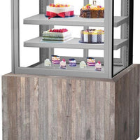 Turbo Air - 38.2" Silver Square Glass Two Tiers Drop-In Refrigerated Bakery Display Case - TBP36-54FDN (ETA 5-6 Weeks)