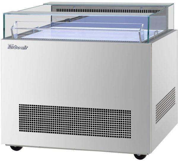Turbo Air - 40.25" Silver Open Display Sandwich & Cheese Merchandiser - TOS-40NN-S (ETA 5-6 Weeks)