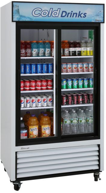 Turbo Air - 41.3" White Refrigerated with 2 Sliding Glass Door Merchandiser - TGM-35R-N (ETA 5-6 Weeks)
