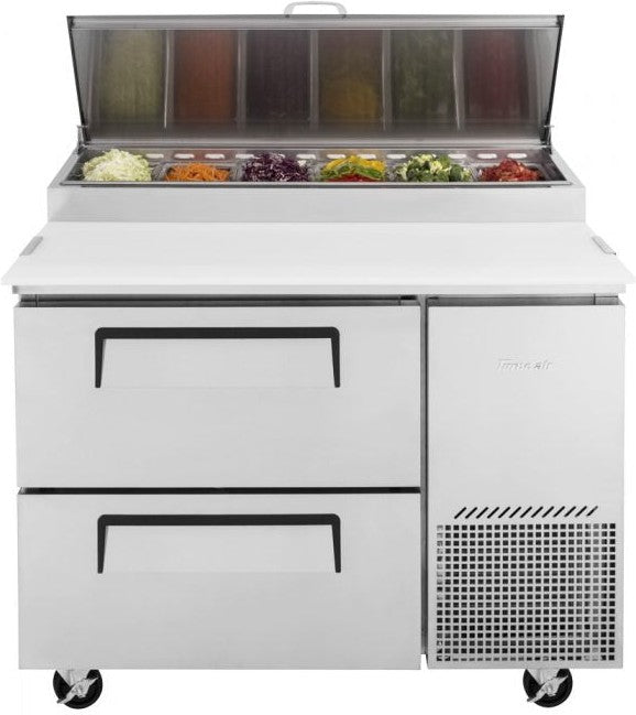 Turbo Air - 44" Pizza Prep Table with 2 Drawers - TPR-44SD-D2-N (ETA 5-6 Weeks)