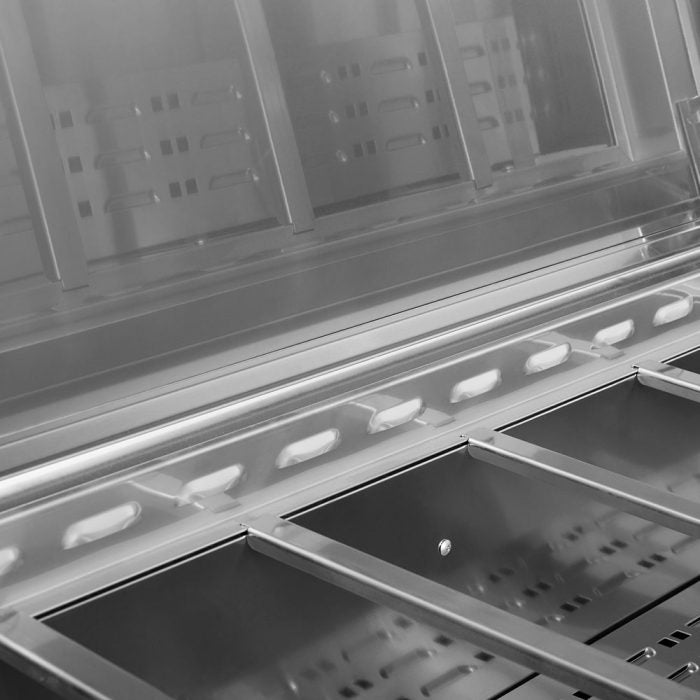 Turbo Air - 44" Pizza Prep Table with 2 Drawers - TPR-44SD-D2-N (ETA 5-6 Weeks)