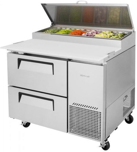Turbo Air - 44" Pizza Prep Table with 2 Drawers - TPR-44SD-D2-N (ETA 5-6 Weeks)