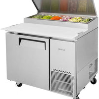 Turbo Air - 44" Super Deluxe Refrigerated Pizza Prep Table with 1 Solid Door - TPR-44SD-N (ETA 5-6 Weeks)
