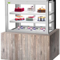 Turbo Air - 47" Square Glass Three Tier Drop-In Refrigerated Bakery Display Case - TBP48-54FDN (ETA 5-6 Weeks)