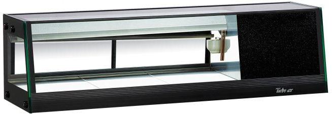 Turbo Air - 47" Stainless Steel Straight Glass Refrigerated Sushi Case with Right Side Compressor - SAS-50R-N (ETA 5-6 Weeks)