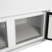 Turbo Air - 47" White Low Curved Glass Ice Cream Dipping Cabinet - TIDC-47W-N (ETA 5-6 Weeks)