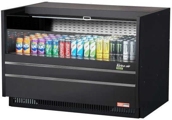Turbo Air - 48" Black Drop-In Refrigerated Open Display Case Merchandiser - TOM-48UC-B-N (ETA 5-6 Weeks)