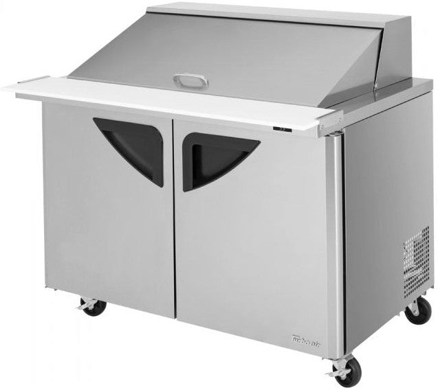 Turbo Air - 48" Mega Top Dual Sided Refrigerated Sandwich Prep Table with 2 Doors - TST-48SD-18-N (ETA 5-6 Weeks)