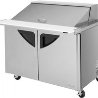 Turbo Air - 48" Mega Top Dual Sided Refrigerated Sandwich Prep Table with 2 Doors - TST-48SD-18-N (ETA 5-6 Weeks)