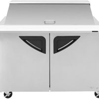 Turbo Air - 48" Mega Top Dual Sided Refrigerated Sandwich Prep Table with 2 Doors - TST-48SD-18-N (ETA 5-6 Weeks)